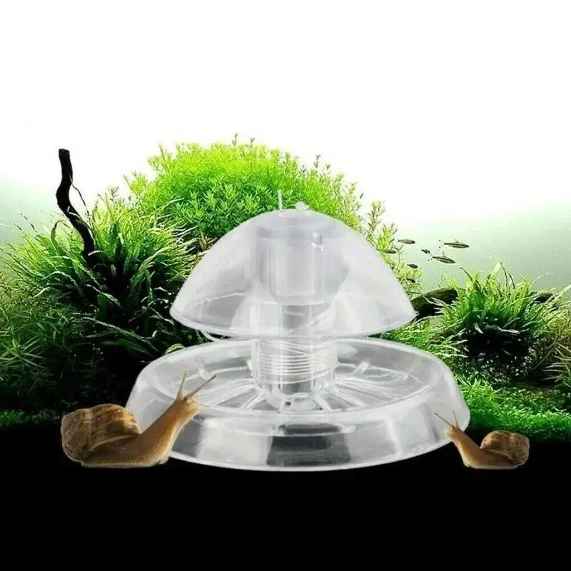 Aquarium Plant In Pot - 2026 New 6/8CM Clear Plastic Snail