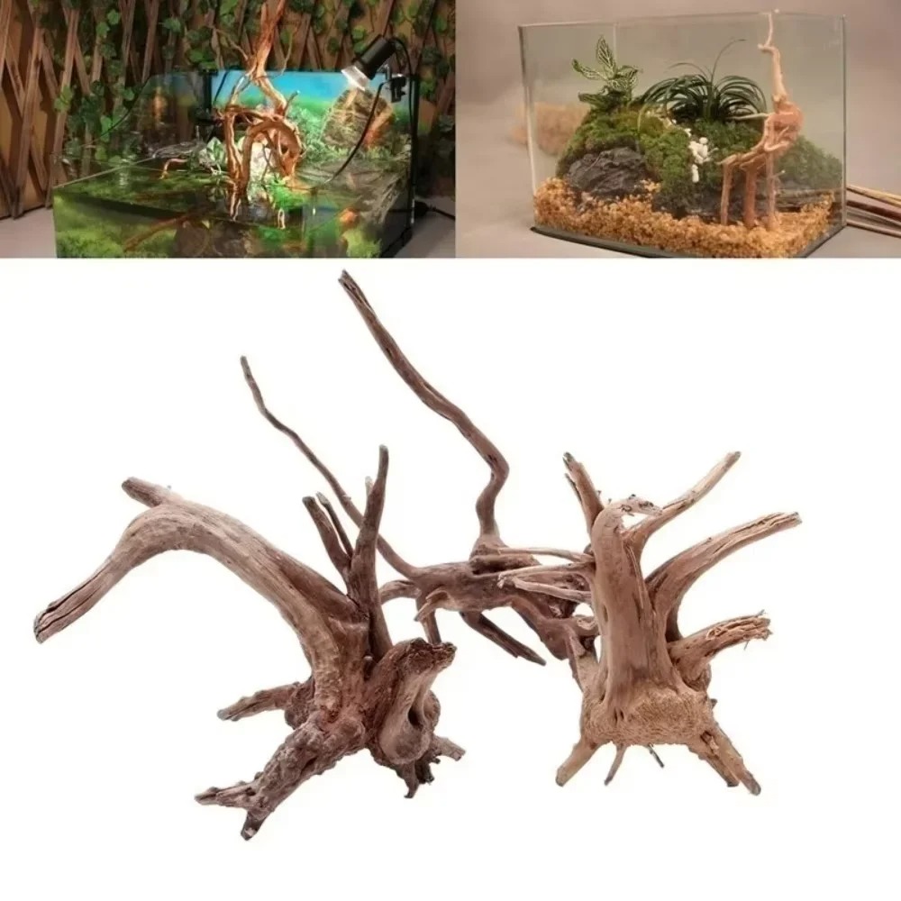 Aquarium Planted Substrate - （15-20cm） Natural Driftwood Aquarium Decor -
