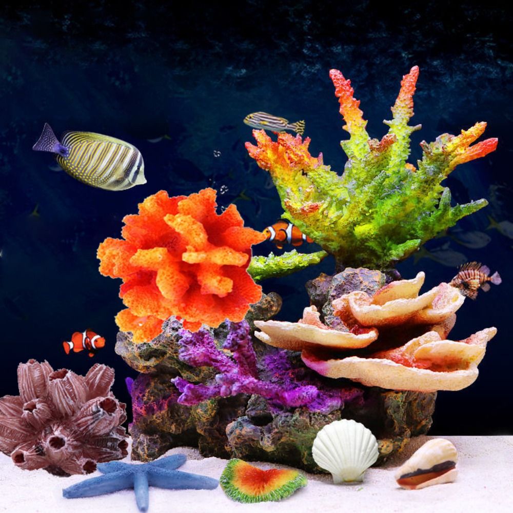 Aquarium Planted Substrate - Colorful 1PC Lifelike Artificial Simulation Underwater