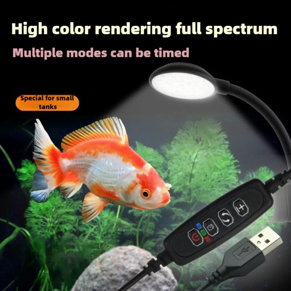 Clip on LED Aquarium Light Dim - Aquarium Plant Growing ulasan dan harga