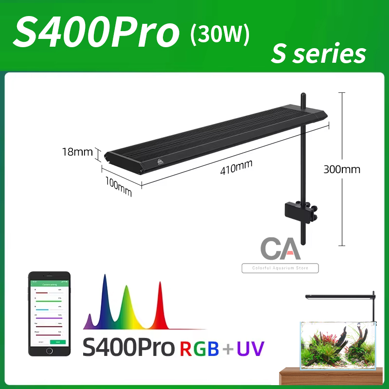 WEEK AQUA S Series RGB+UV Full - Aquarium Plant Growing ulasan dan harga