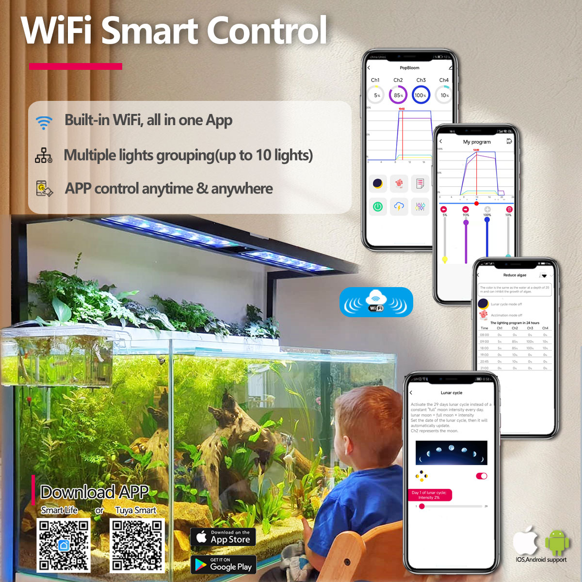 PopBloom H54 H75 WiFi Full Spe - Aquarium Plant Growing ulasan dan harga