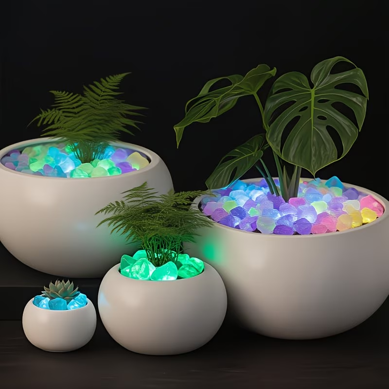 300PCS Luminous Pebble Set,0.9 - Aquarium Plant In Pot ulasan dan harga