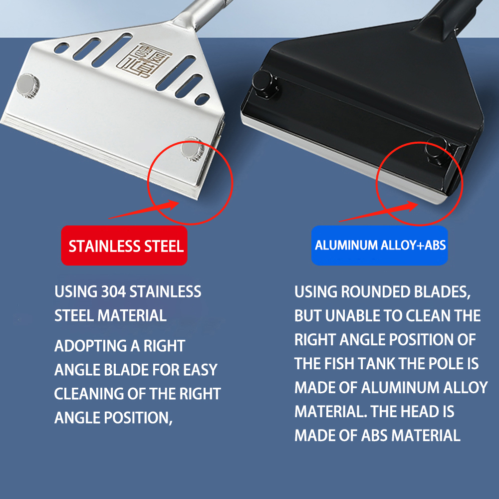 Aquarium Stainless Steel Fish  - Planted Aquarium Algae ulasan dan harga