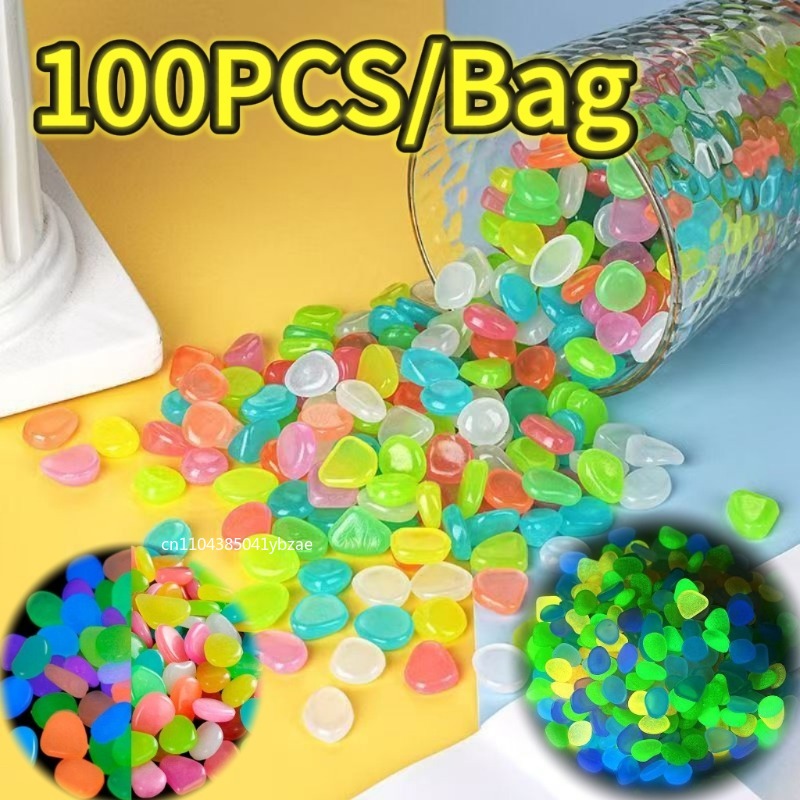 100-800pcs Glow in The Dark Pe - Aquarium Plant In Pot ulasan dan harga