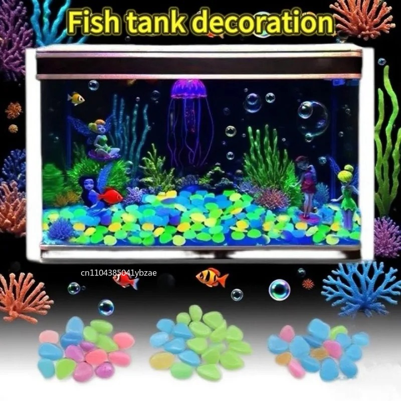 100-800pcs Glow in The Dark Pe - Aquarium Plant In Pot ulasan dan harga
