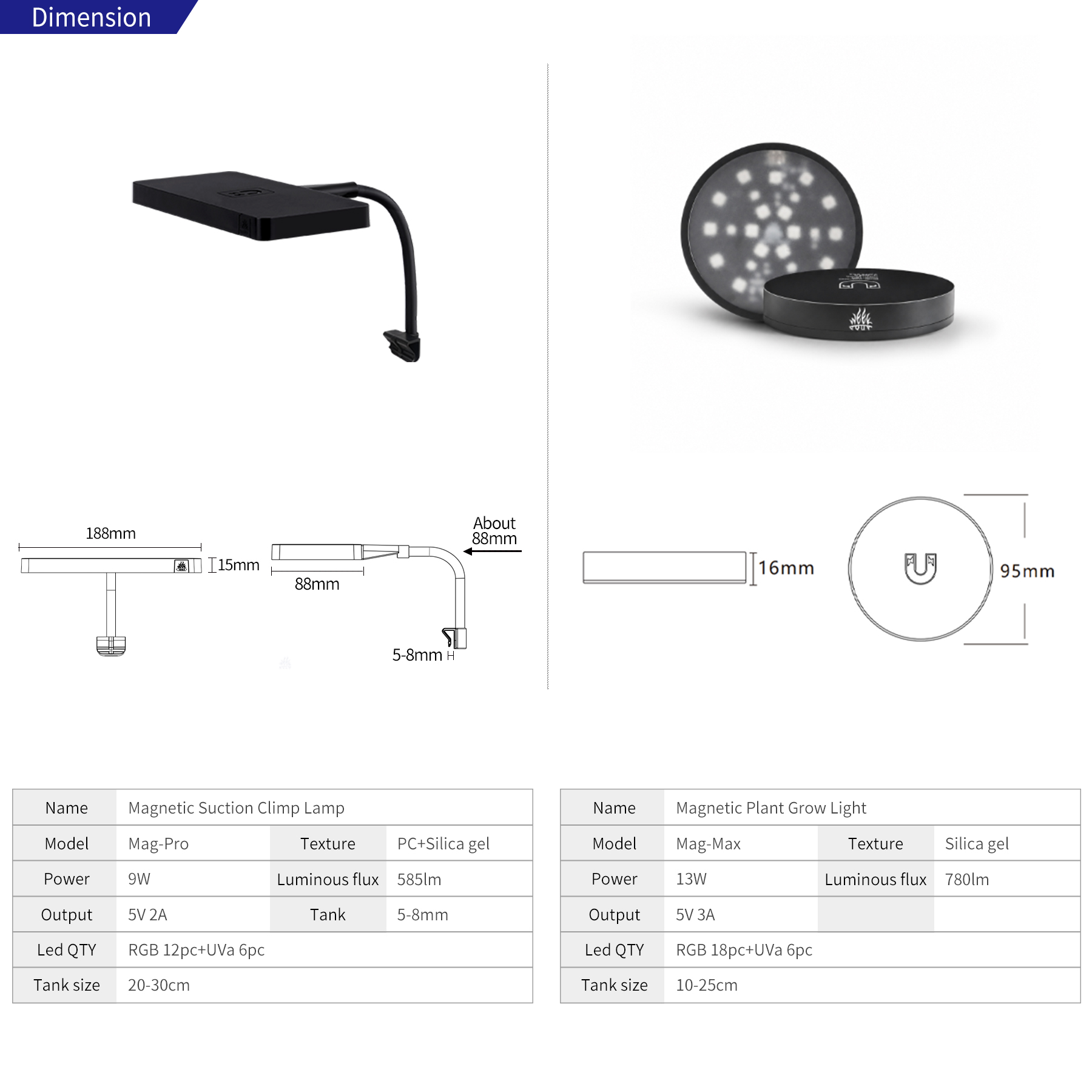 WEEK AQUA Mag-Pro Mag-Max Nano - Aquarium Plant Light ulasan dan harga