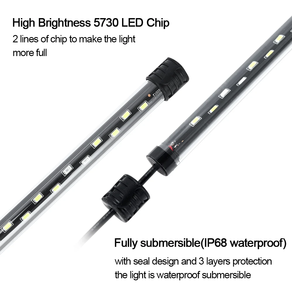 58CM  Aquarium Light LED Plant - Aquarium Plant Light ulasan dan harga
