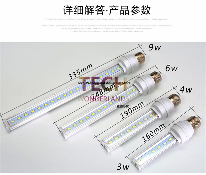 3W/4W/6W/9W LED Energy Saving  - Aquarium Plant Growing ulasan dan harga