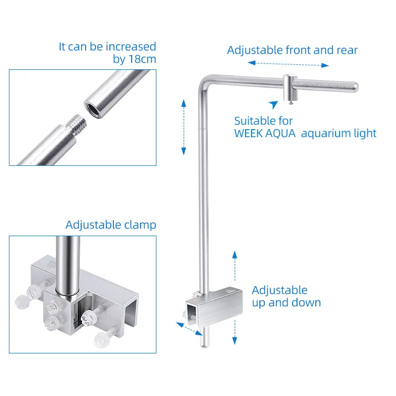 Week Aqua Light Stand Universa - Aquarium Plant Light ulasan dan harga
