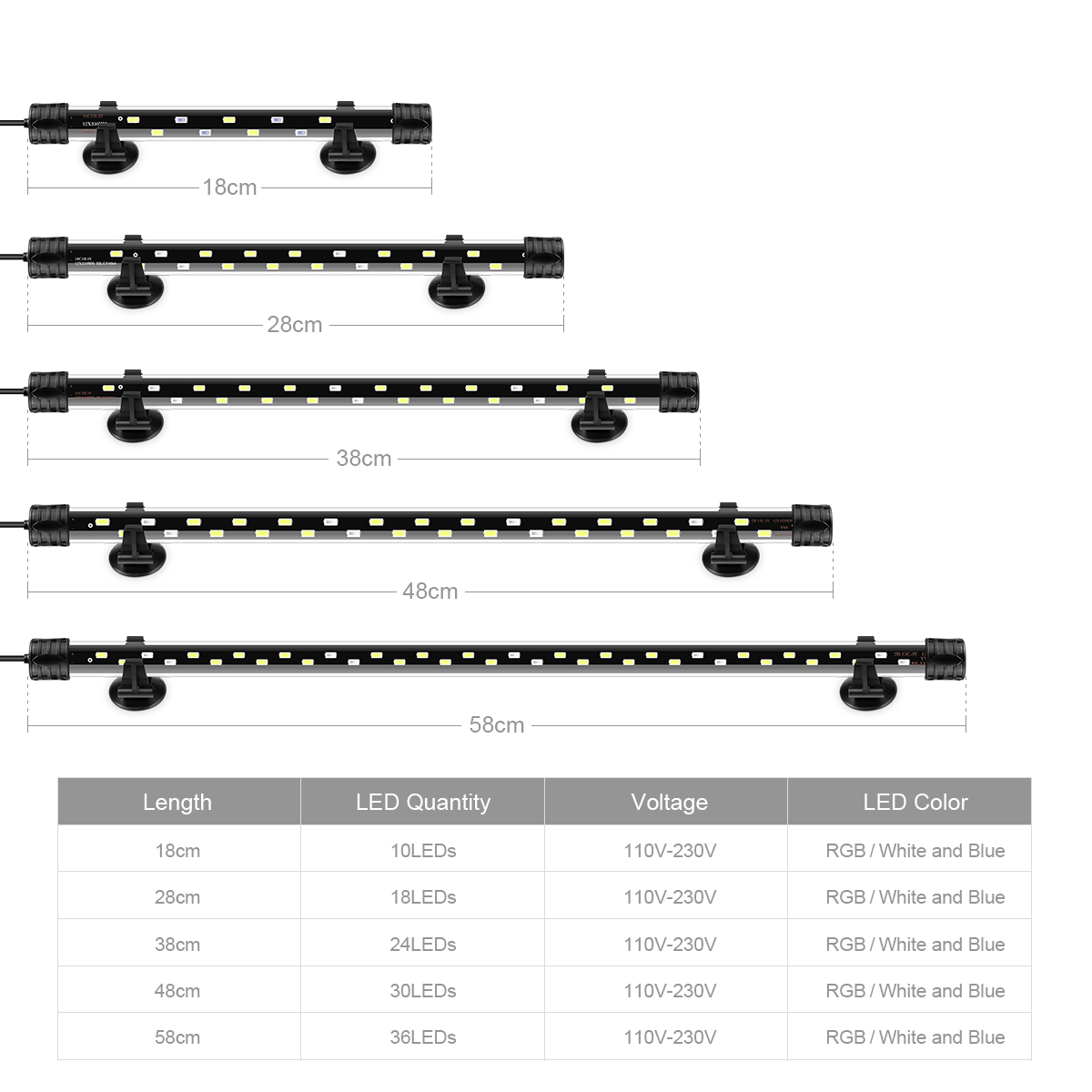 110V 220V Strip Aquarium Light - Aquarium Plant Diseases ulasan dan harga