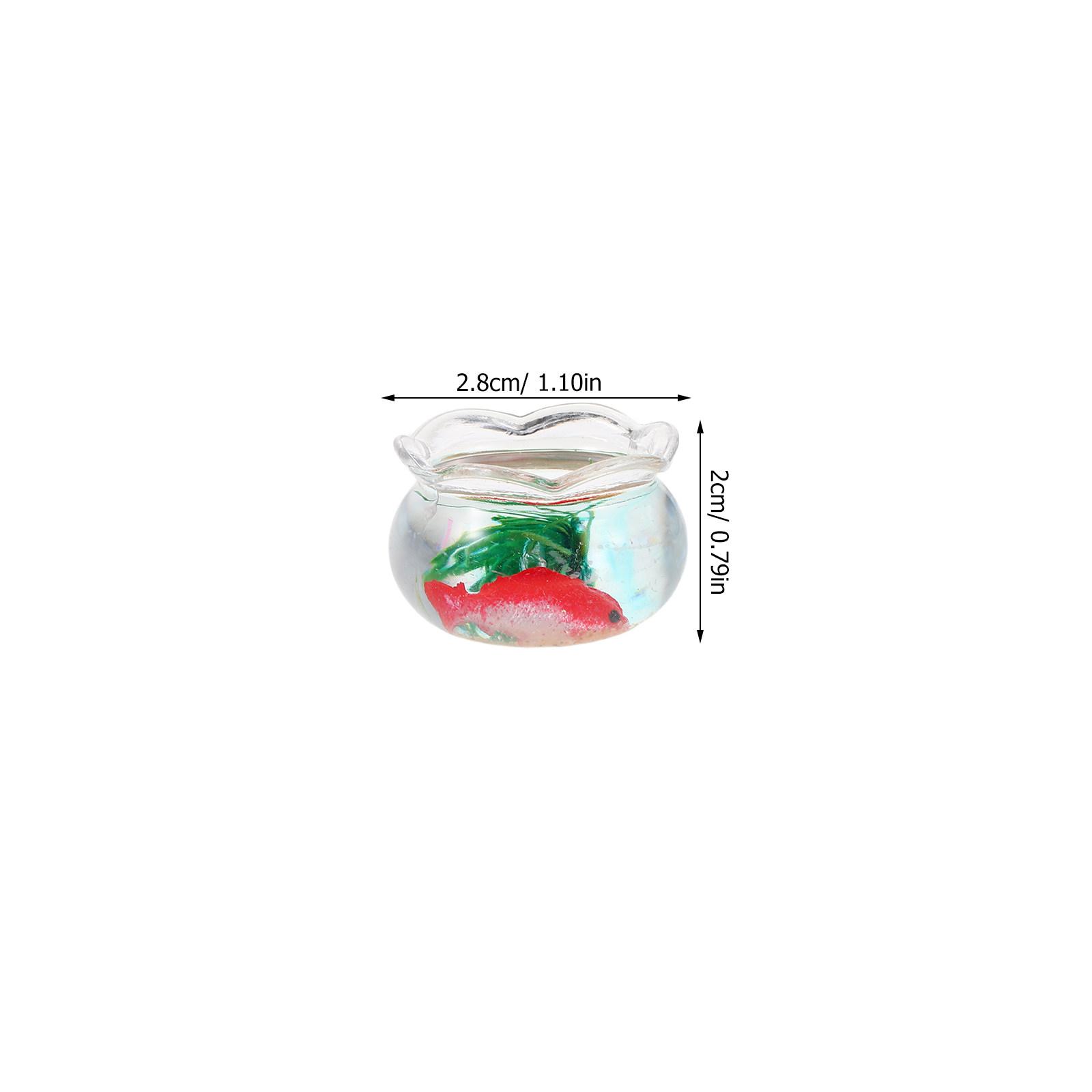5Pcs Mini Fish Bowl Realistic  - Aquarium Planted Plants ulasan dan harga