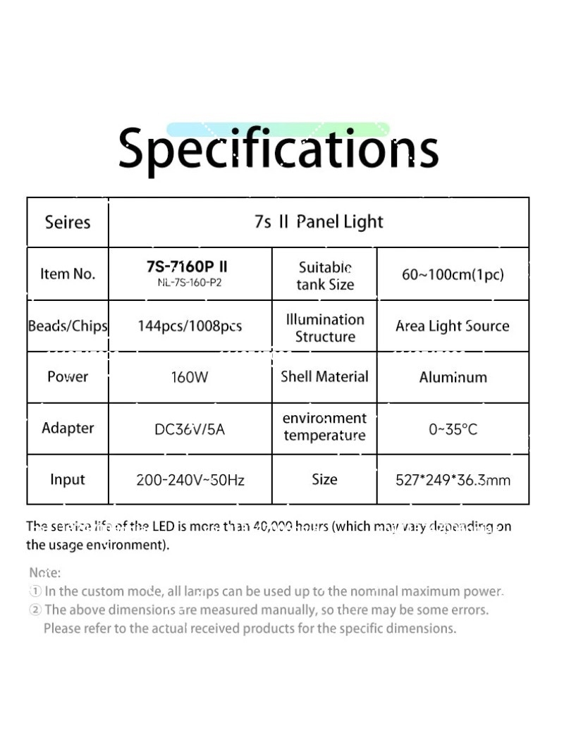 Aquarium LED Light 160W RGB Fu - Aquarium Plant Light ulasan dan harga